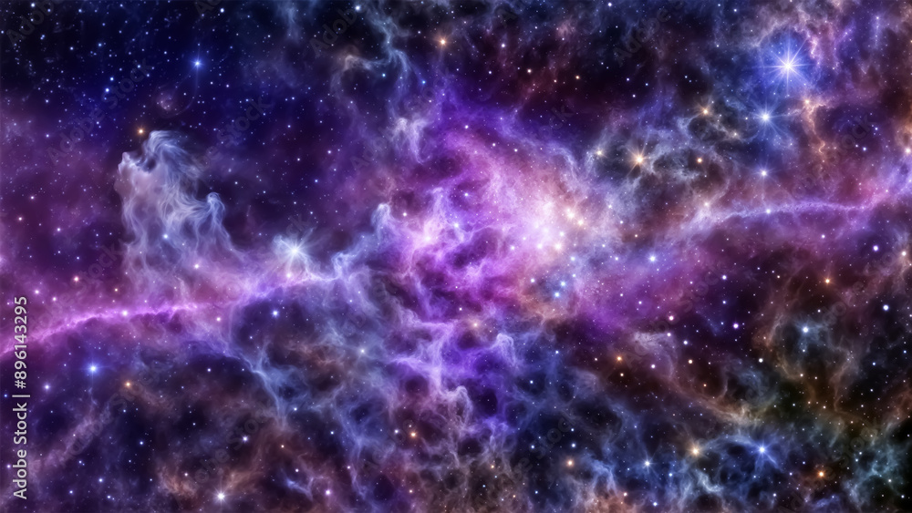 Wallpaper with space, glowing vibrant starry night sky with clouds and shooting stars, creating a sense of motion and dynamism. Wallpaper with space, glowing vibrant starry night sky with clouds and shooting stars, creating a sense of motion and dynamism.