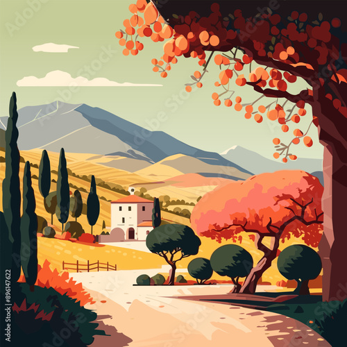 Beautiful landscape in Spain.
