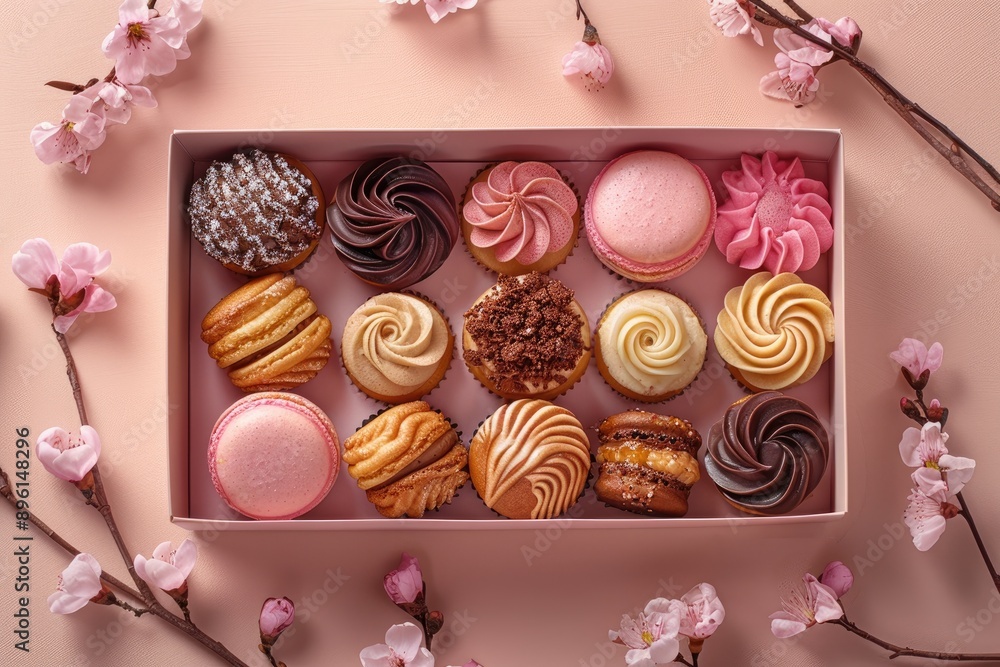 Assorted pastries and desserts Assorted pastries and desserts