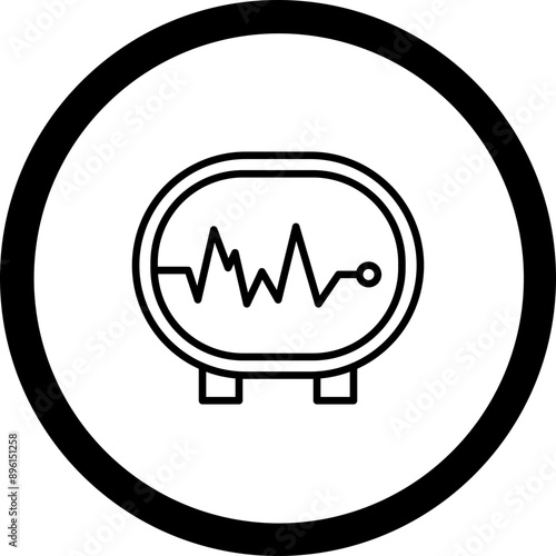 Electrocardiogram Icon Design