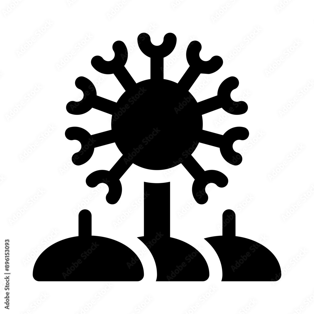 dandelion glyph icon dandelion glyph icon