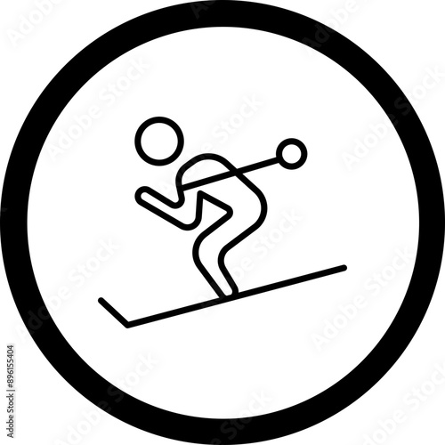 Cross cuntry Icon Design