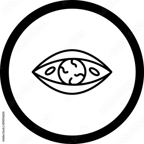 Eye Infection Icon Design