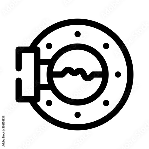 porthole line icon