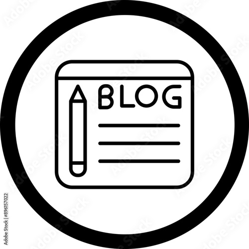 Blogging Icon Design