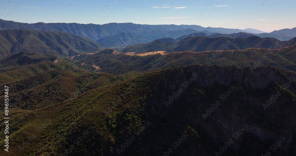 Santa Ynez California Los Padres Forest Aerial Santa Ynez California Los Padres Forest Aerial