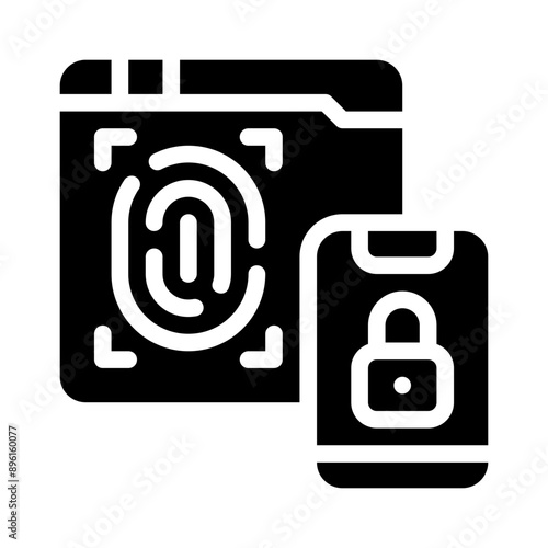 2FA glyph icon