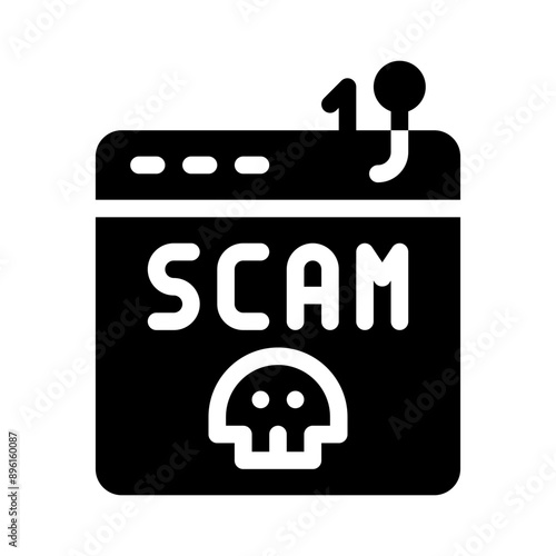 phishing glyph icon
