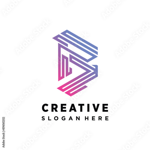 Free Download Initial letter b logo design template - GFXLoad