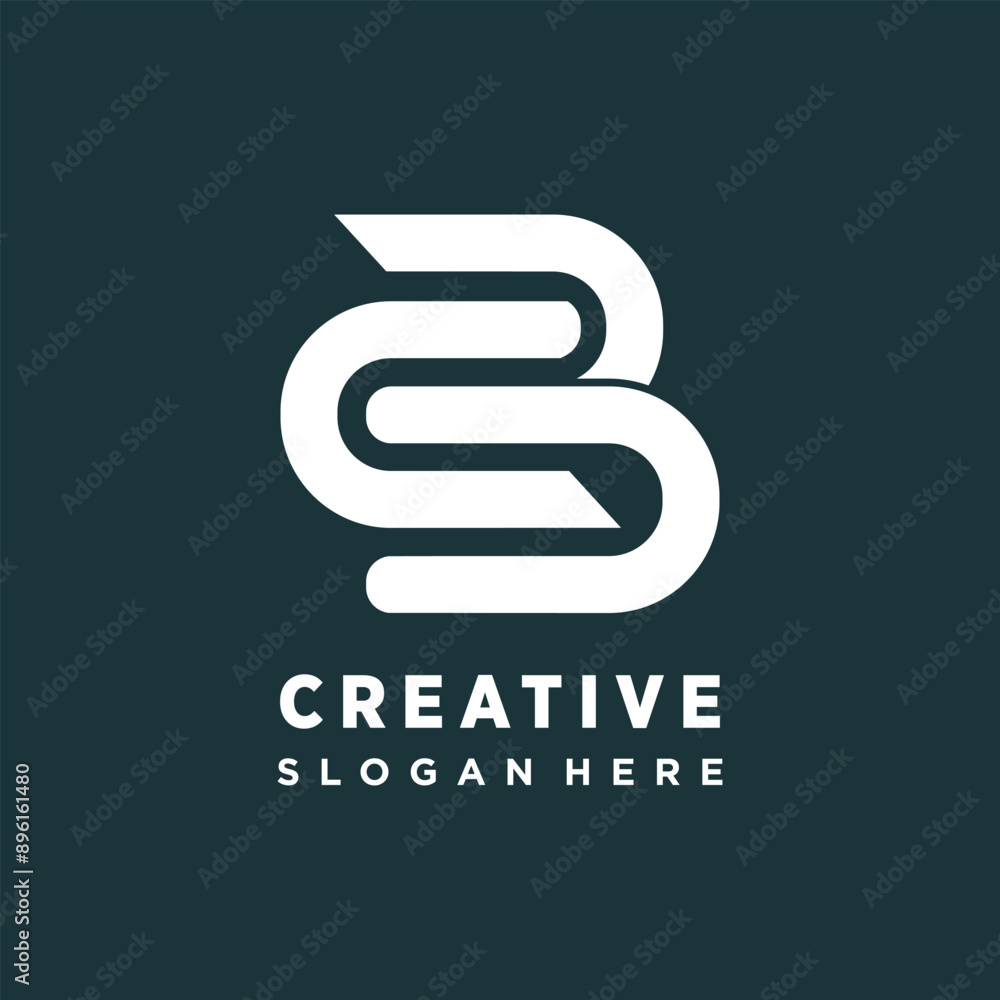 Initial letter b logo design template Initial letter b logo design template