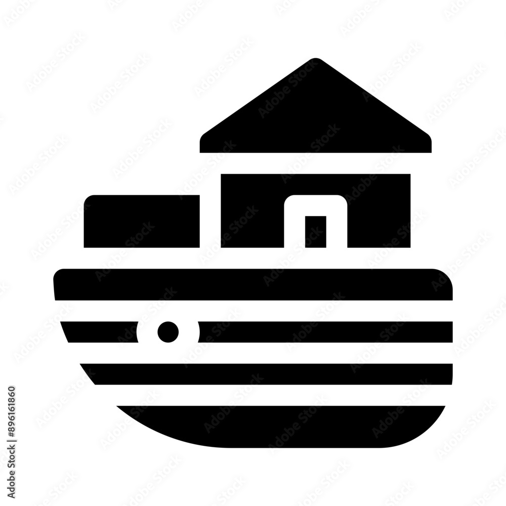 houseboat glyph icon houseboat glyph icon