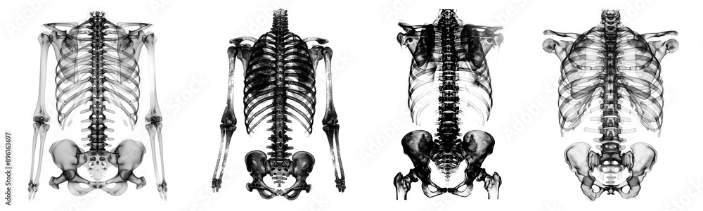 human body x ray png cut out element set Stock Illustration | Adobe Stock