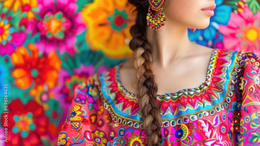 woman with colorful makeup and hairstyle woman with colorful makeup and hairstyle