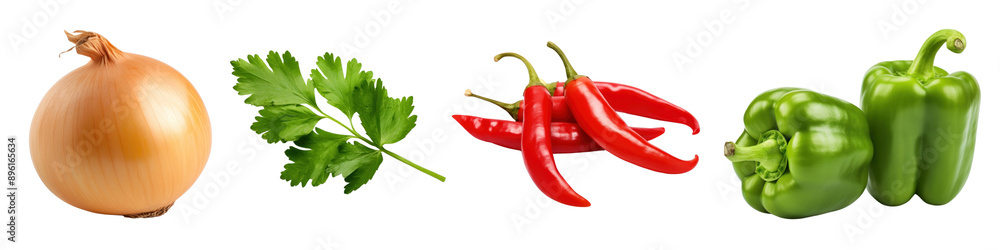 Various vegetable png cut out element set Various vegetable png cut out element set