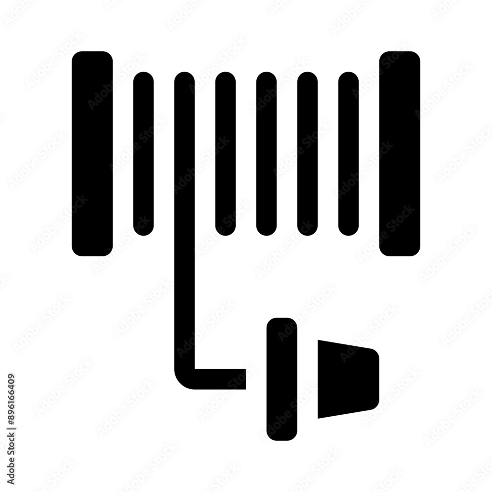 fire hose glyph icon fire hose glyph icon