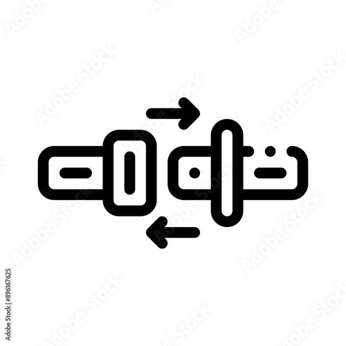 seatbelt line icon