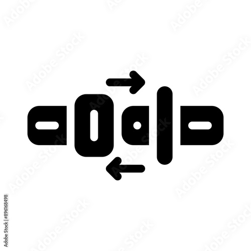 seatbelt glyph icon