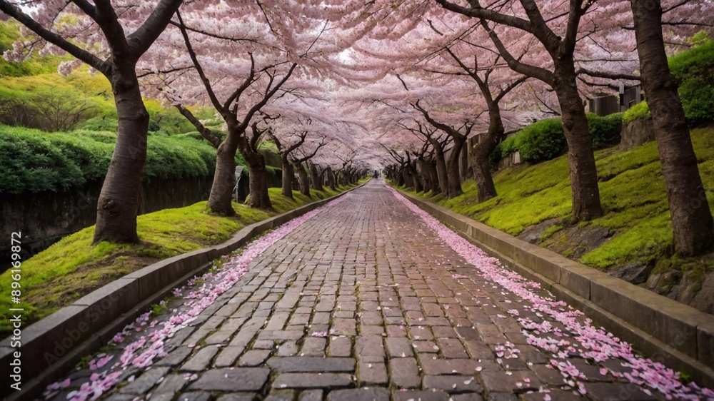 Blooming sakura garden Blooming sakura garden