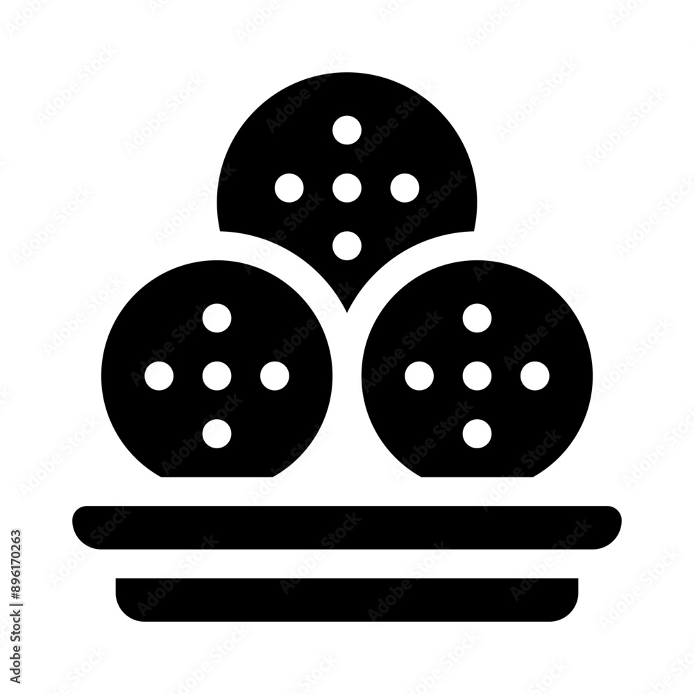 meatballs glyph icon meatballs glyph icon