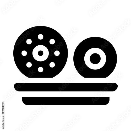 medu vada glyph icon