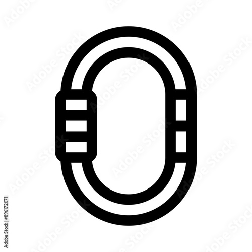 carabiner line icon