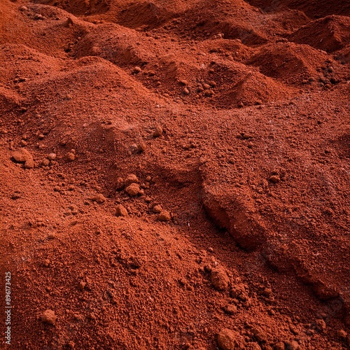 Natural red soil background photo