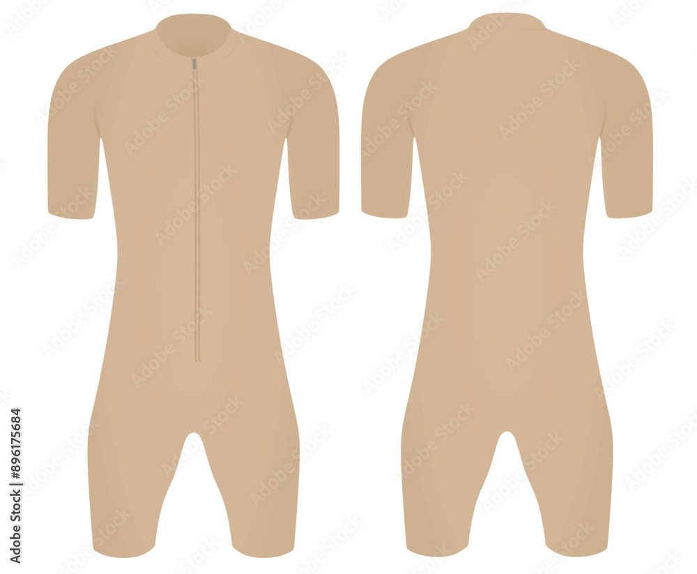 Brown cycling jersey. vector illustration Brown cycling jersey. vector illustration