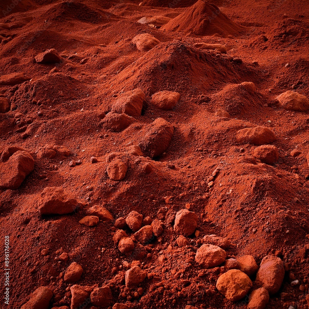 Fototapeta premium Red soil background image