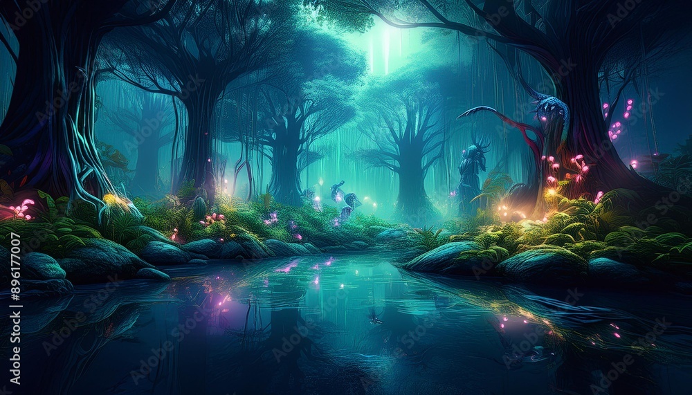 landscape with forest landscape with forest
