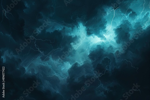 Wallpaper Mural Background of Lightning thunderstorm on stormy dark sky Torontodigital.ca