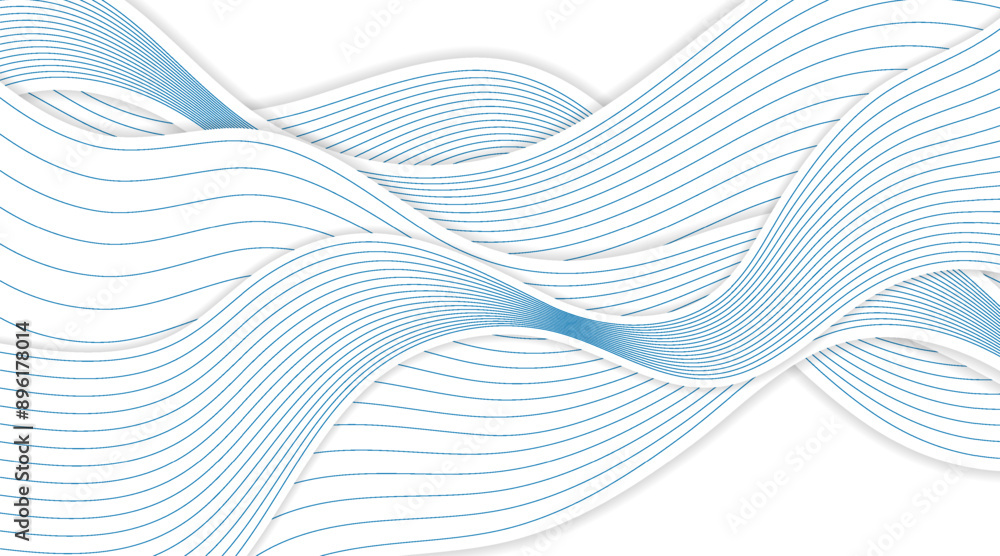 Blue white minimal wavy lines abstract corporate background. Vector digital art design Blue white minimal wavy lines abstract corporate background. Vector digital art design