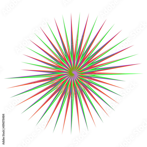 An abstract psychedelic spiral swirl shape design element.