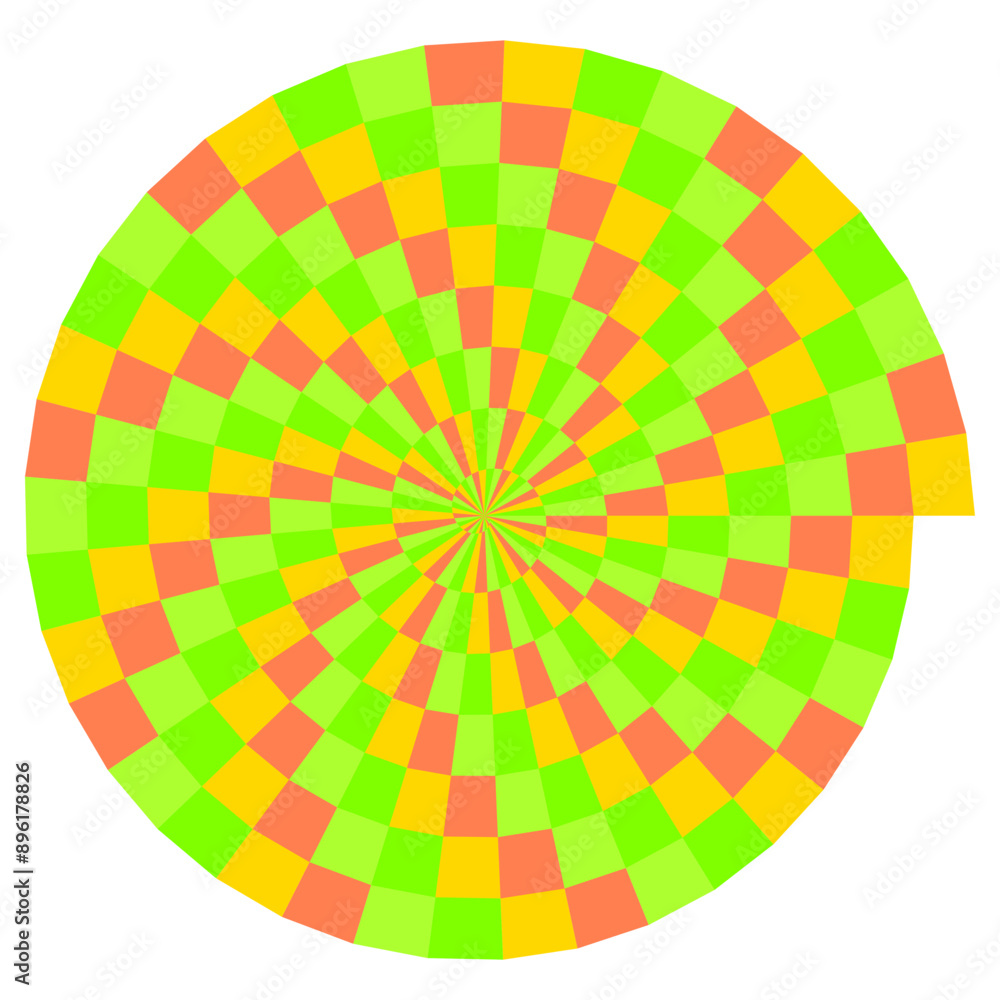 An abstract psychedelic spiral swirl shape design element. An abstract psychedelic spiral swirl shape design element.