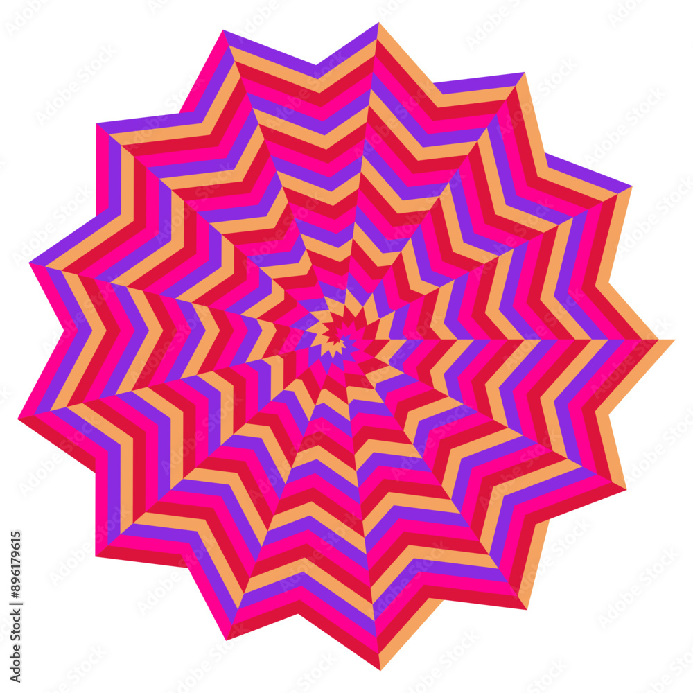 An abstract psychedelic spiral swirl shape design element. An abstract psychedelic spiral swirl shape design element.