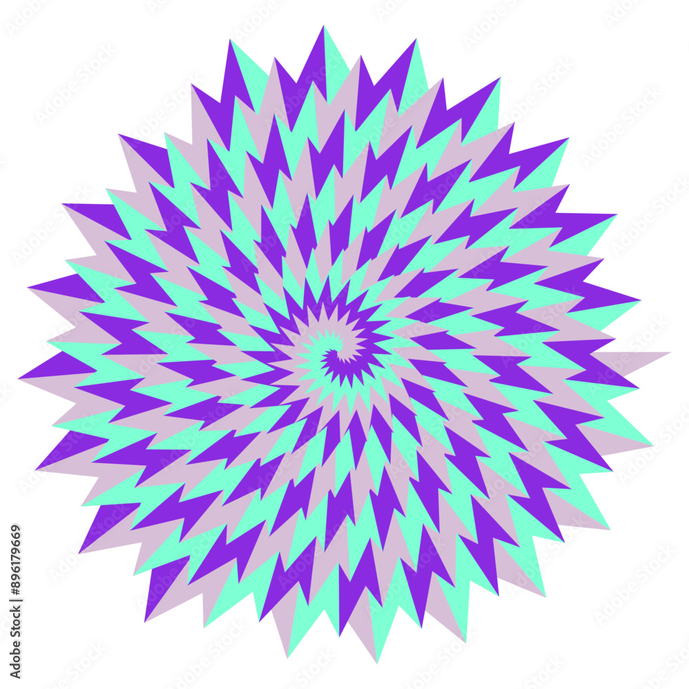An abstract psychedelic spiral swirl shape design element. An abstract psychedelic spiral swirl shape design element.