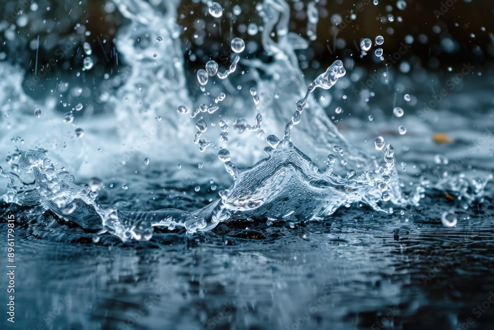 burst pipe with water splash burst pipe with water splash