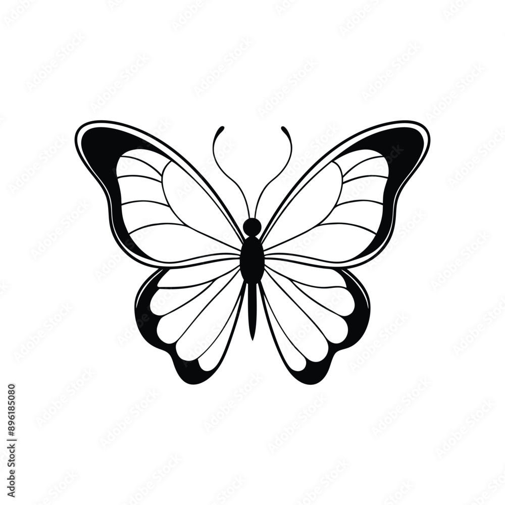 Butterfly silhouette vector design Butterfly silhouette vector design