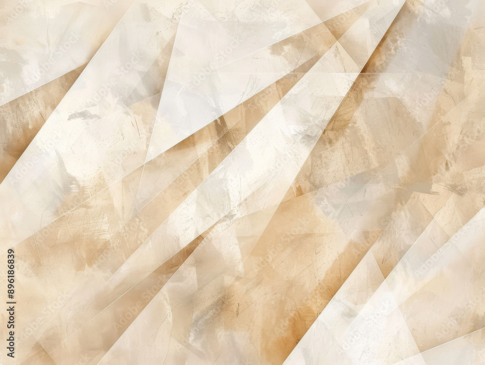 Geometric Tan Background, Generative AI Illustration