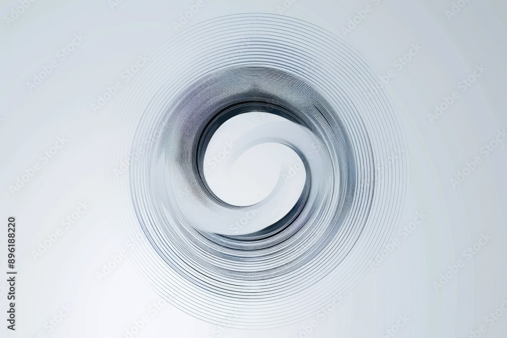A close-up of a spiral shaped object on a white surface, ideal for use in presentations or designs where a unique shape is needed A close-up of a spiral shaped object on a white surface, ideal for use in presentations or designs where a unique shape is needed