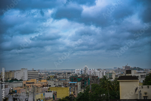 clouds over the city