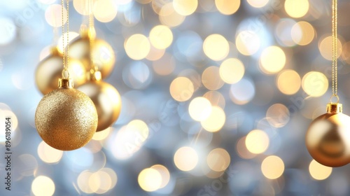 Wallpaper Mural A bunch of gold ornaments hanging from tree Torontodigital.ca