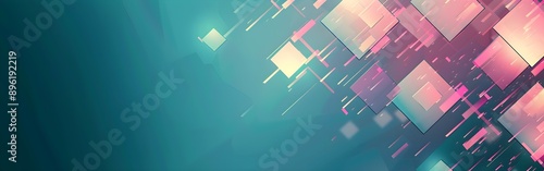 Luminous Fragments Geometric abstract background wallpaper