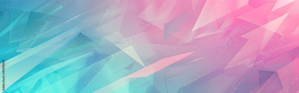 Obraz premium Luminous Fragments Geometric abstract background wallpaper digital transformation box square ai technology