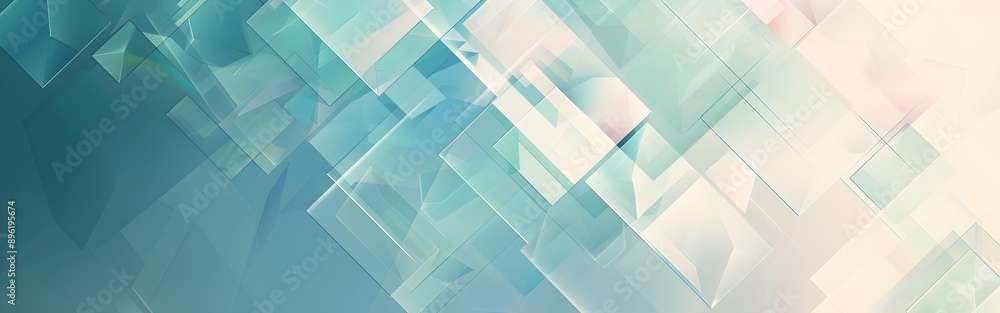 Fototapeta premium Luminous Fragments Geometric abstract background wallpaper