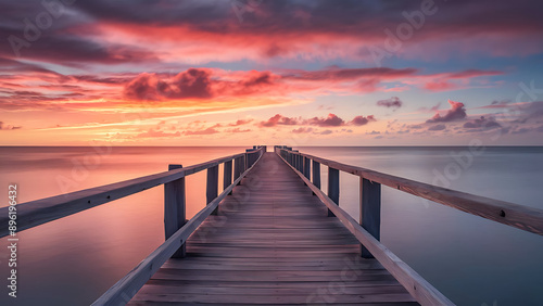 sunset at the pier © ahmadali