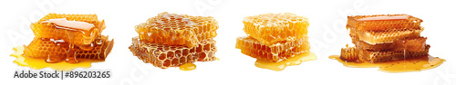 Honeycomb png cut out element set