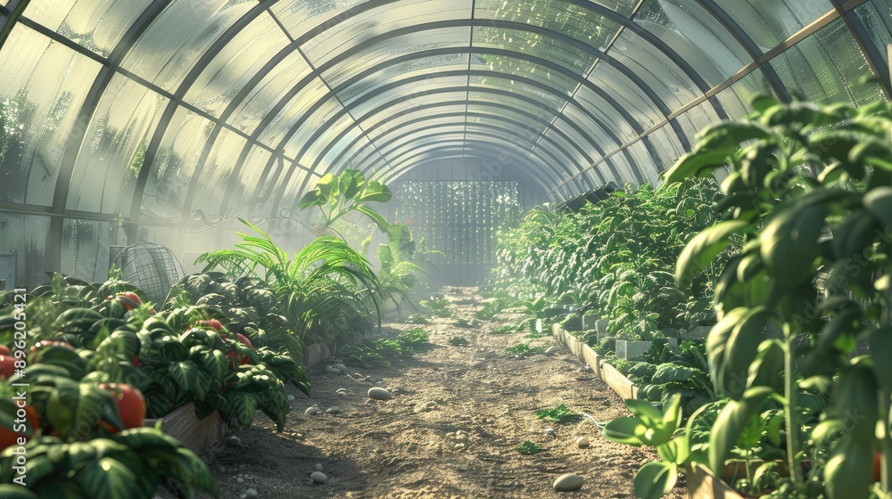 greenhouse with plants greenhouse with plants