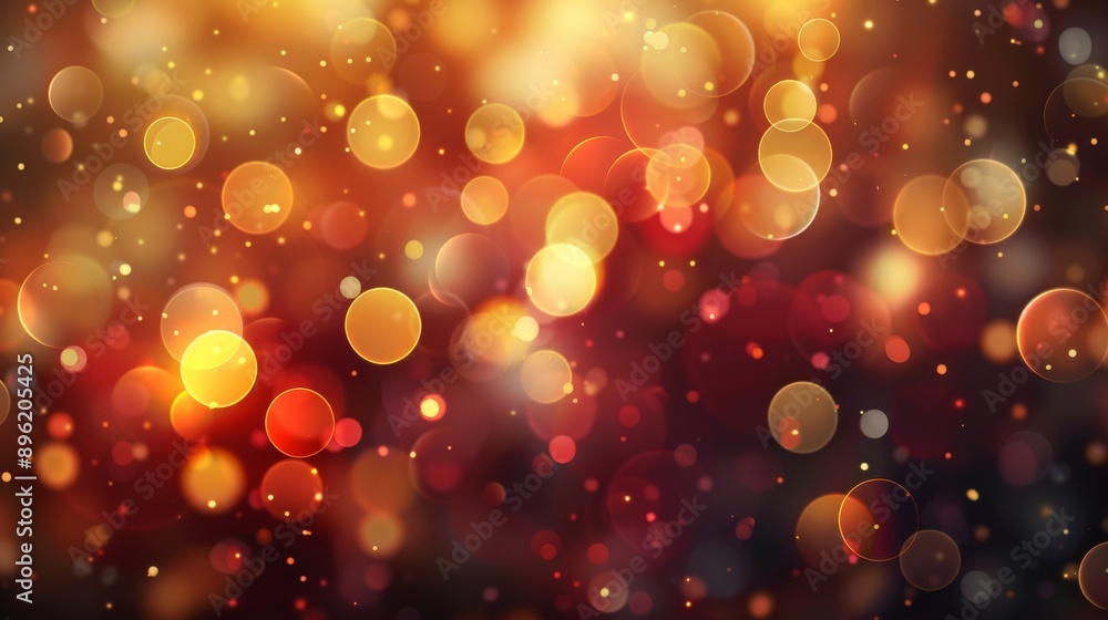 Soft bokeh lights in warm tones Soft bokeh lights in warm tones