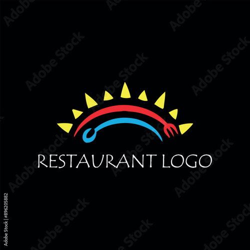 hotel and restaurant logo design vector