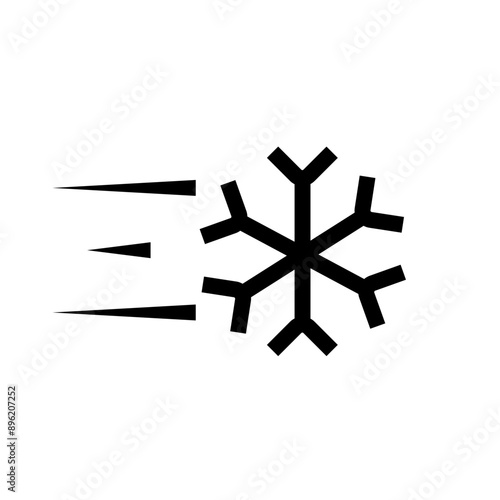 snowflake cooling icon vector eps